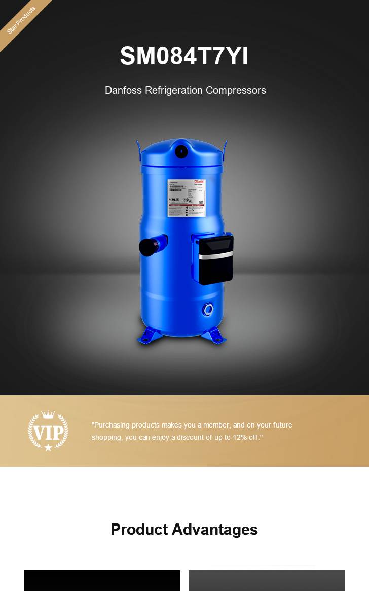 Danfoss Compressor SM084T7YI, technical parameters pdf, structure diagram